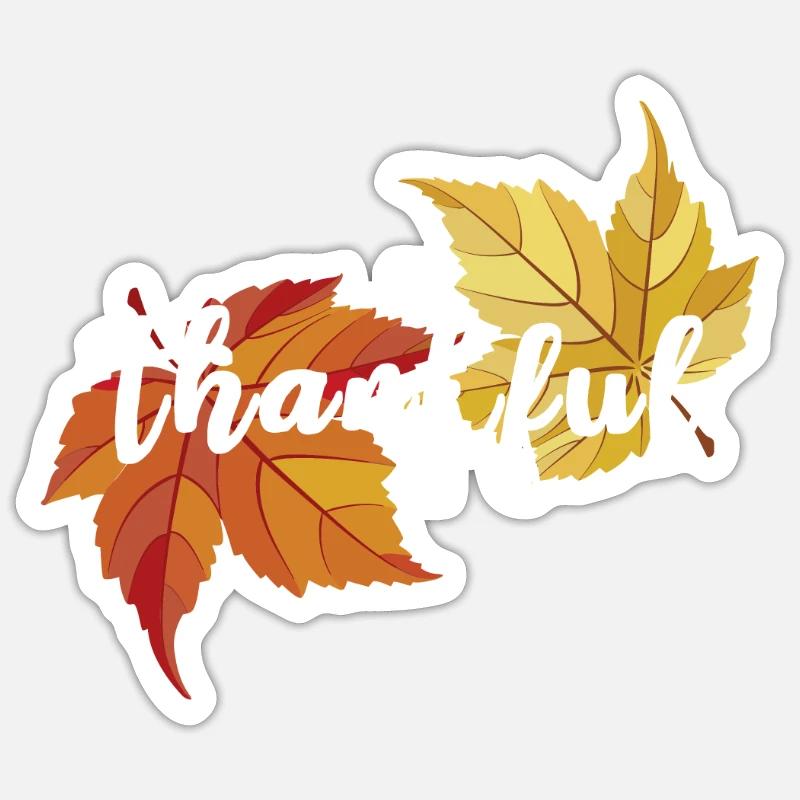 Automne doré, belle saison, feuillage coloré Sticker taille S (10 x 10 cm)