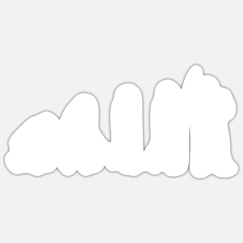 Koch - Koch T-Shirt - Chefkoch - Evolution - Sticker Größe S (10 x 10 cm) - Mattweiß