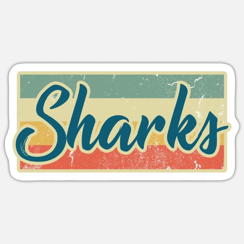 requin Sticker taille S (10 x 10 cm)