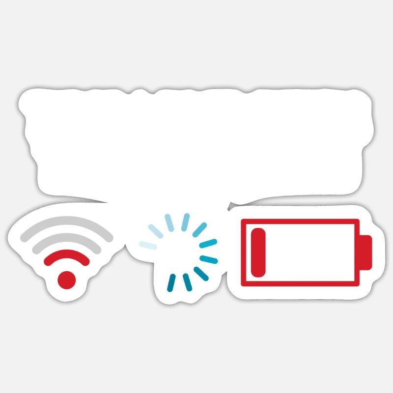 Funny Gamer Programming Nerd T-Shirt Gift - Sticker size S (10 x 10 cm) - white matte