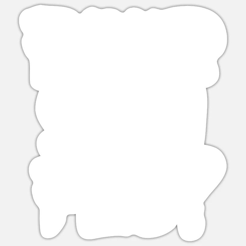 Pourquoi pas? - Sticker taille S (10 x 10 cm) - blanc mat
