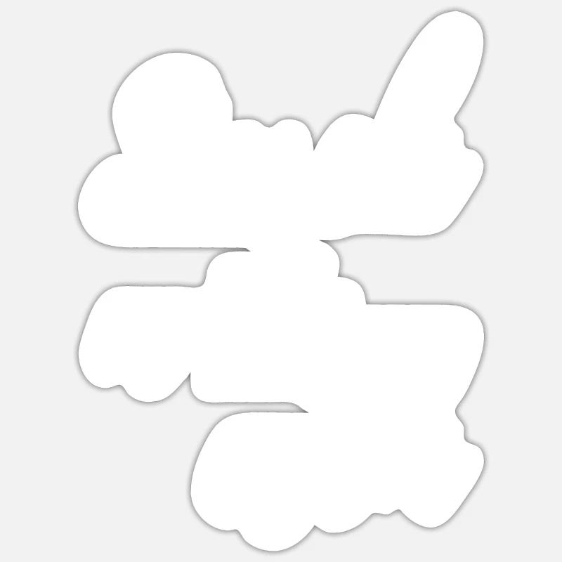 C'est comme ça - Sticker taille S (10 x 10 cm) - blanc mat