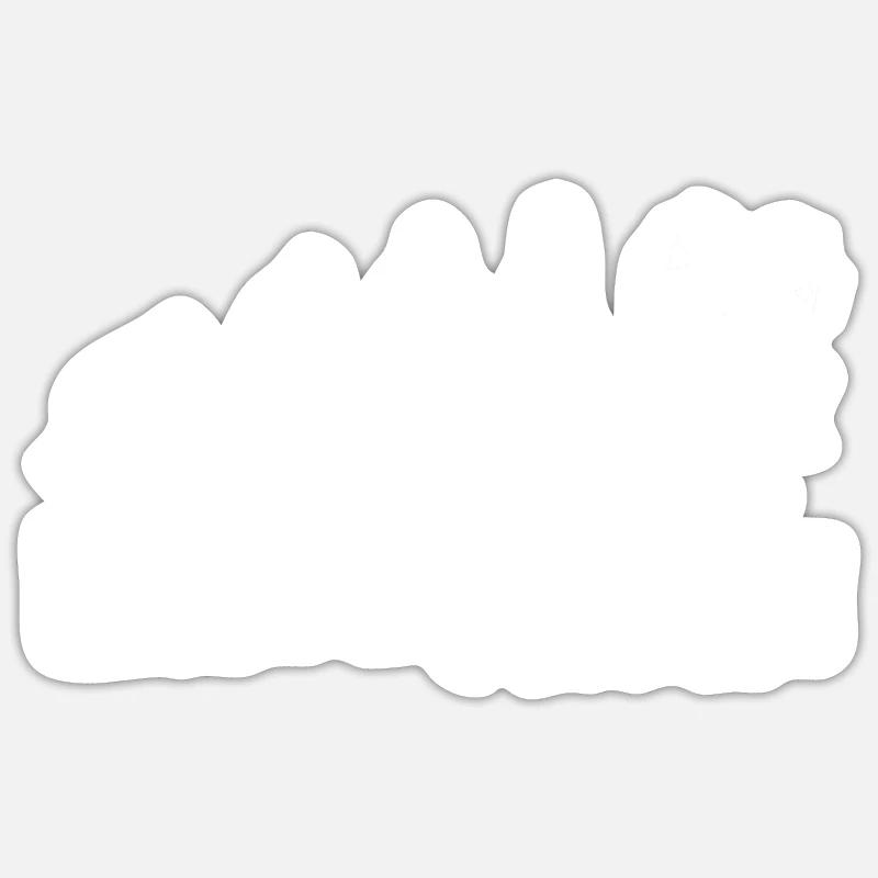 Linedance evolution - Sticker size S (10 x 10 cm) - white matte