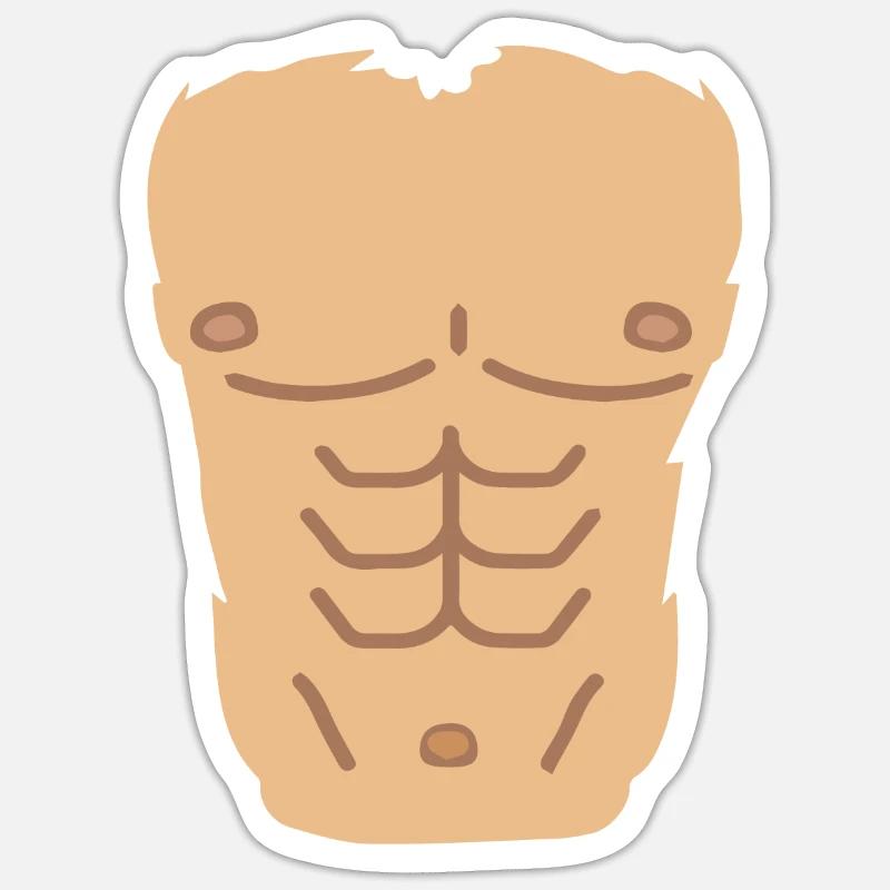 Sixpack - Sticker Größe S (10 x 10 cm) - Mattweiß