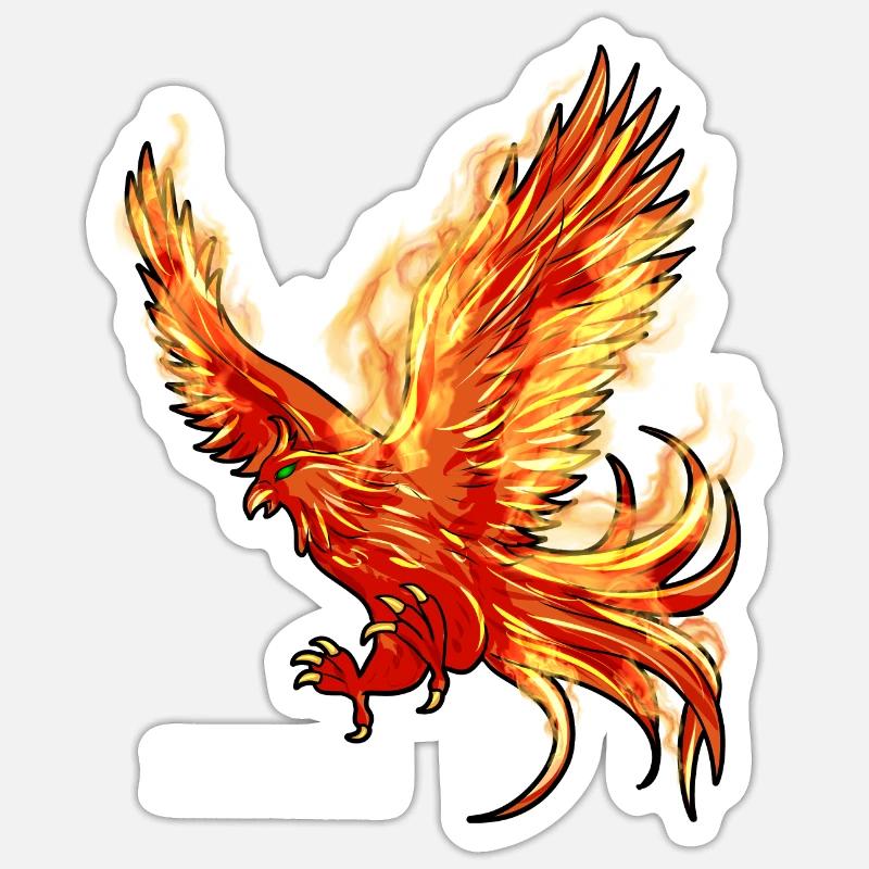 Phoenix Sticker size S (10 x 10 cm)