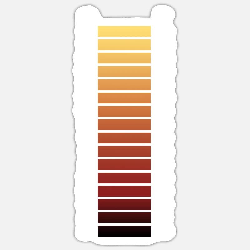 Zone de forgeron - chauffage de grille de température - Sticker taille S (10 x 10 cm) - blanc mat