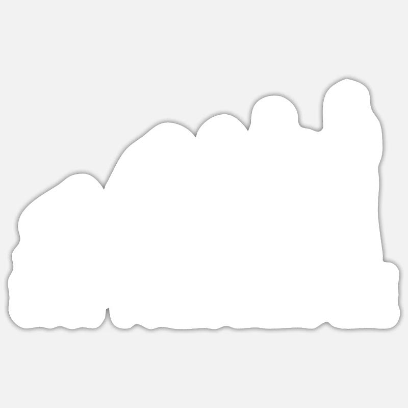 Evolution Hört auf mir zu folgen Geschenk Sticker Größe S (10 x 10 cm)