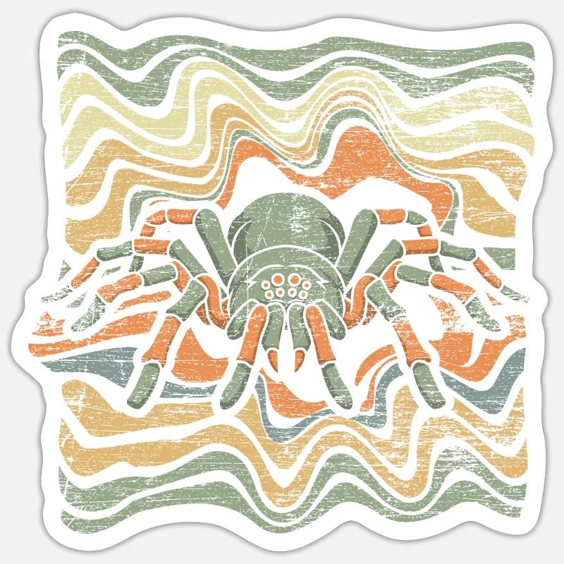 Spinne - Sticker Größe S (10 x 10 cm) - Mattweiß