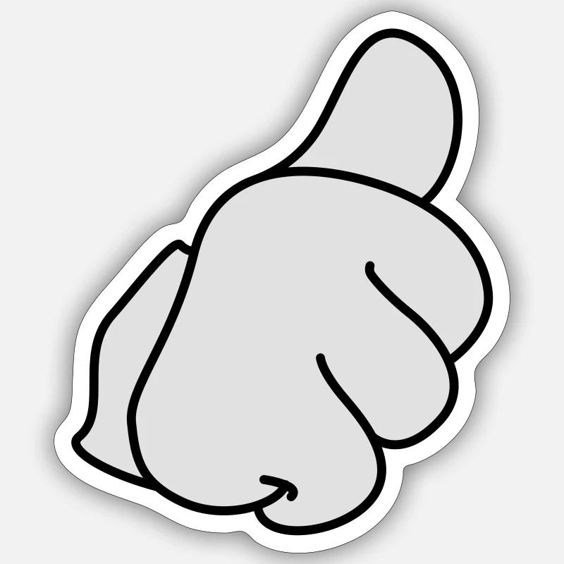 Thumbs Sticker size S (10 x 10 cm)