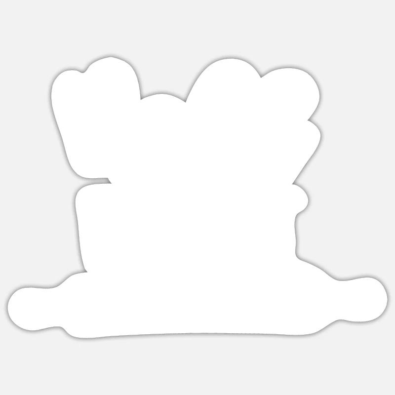 ROLL WITH IT - Sticker size S (10 x 10 cm) - white matte