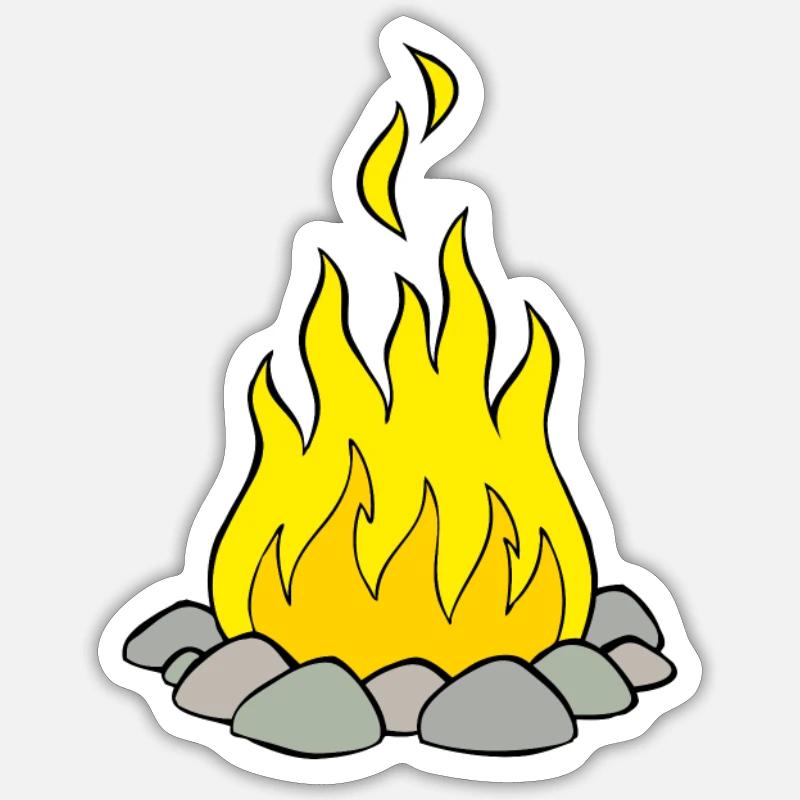 campfire Sticker size S (10 x 10 cm)
