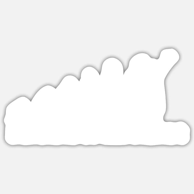 Tennis Player Gift Evolution Sticker size S (10 x 10 cm)