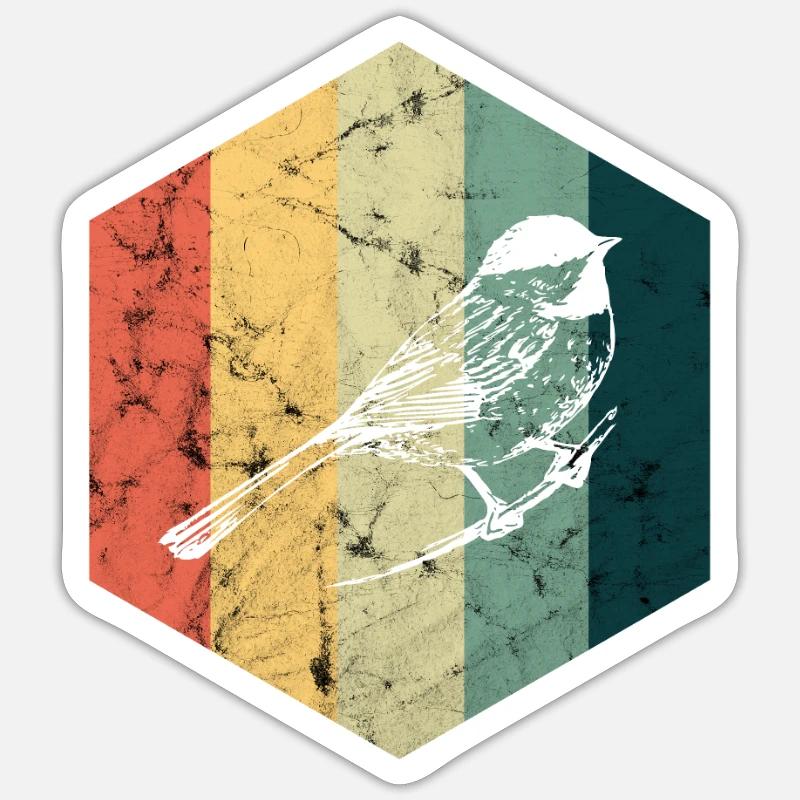 Observation de la forêt Sticker taille S (10 x 10 cm)