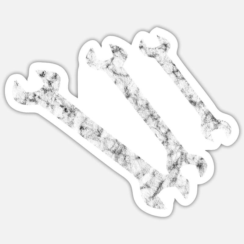 Craftsman Tool - Sticker size S (10 x 10 cm) - white matte