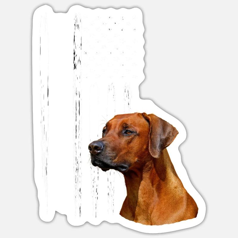 Rhodesian Ridgeback Sticker taille S (10 x 10 cm)
