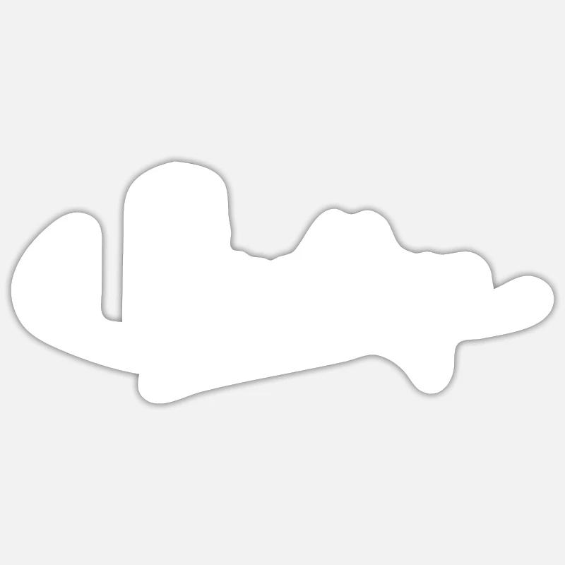 München Sendling Geschenk - Sticker Größe S (10 x 10 cm) - Mattweiß