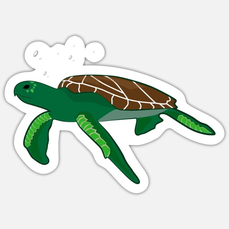 turtle Sticker size S (10 x 10 cm)