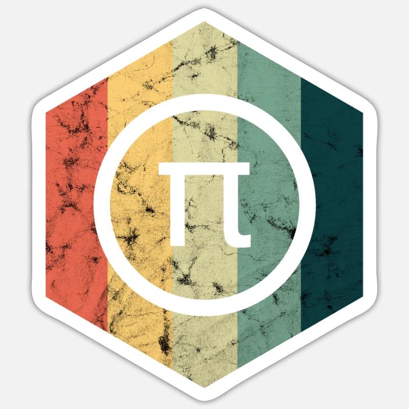 mathématiques - Sticker taille S (10 x 10 cm) - blanc mat