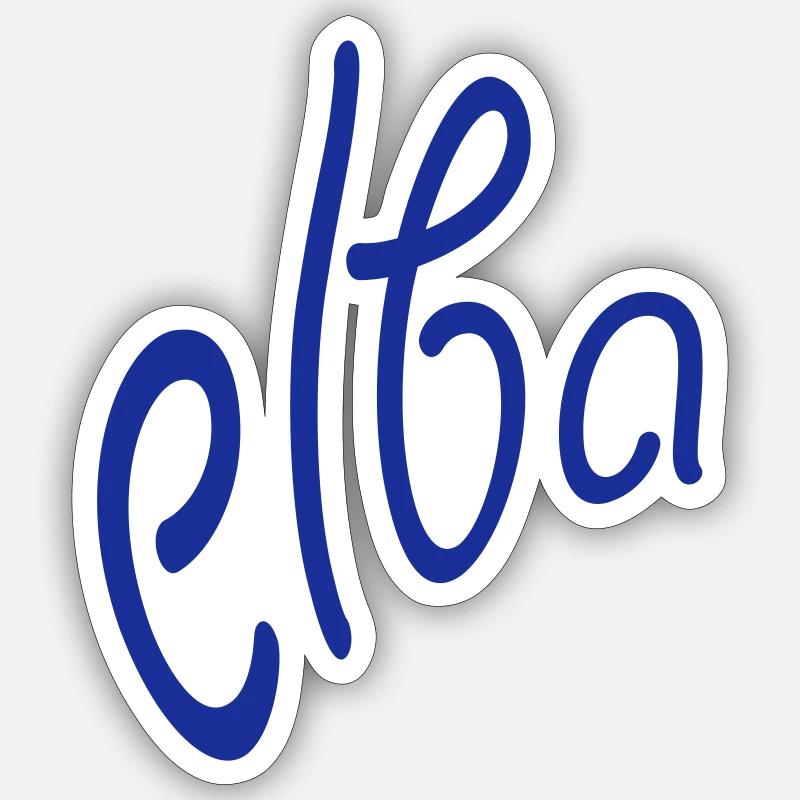 Elba - Sticker taille S (10 x 10 cm) - blanc mat