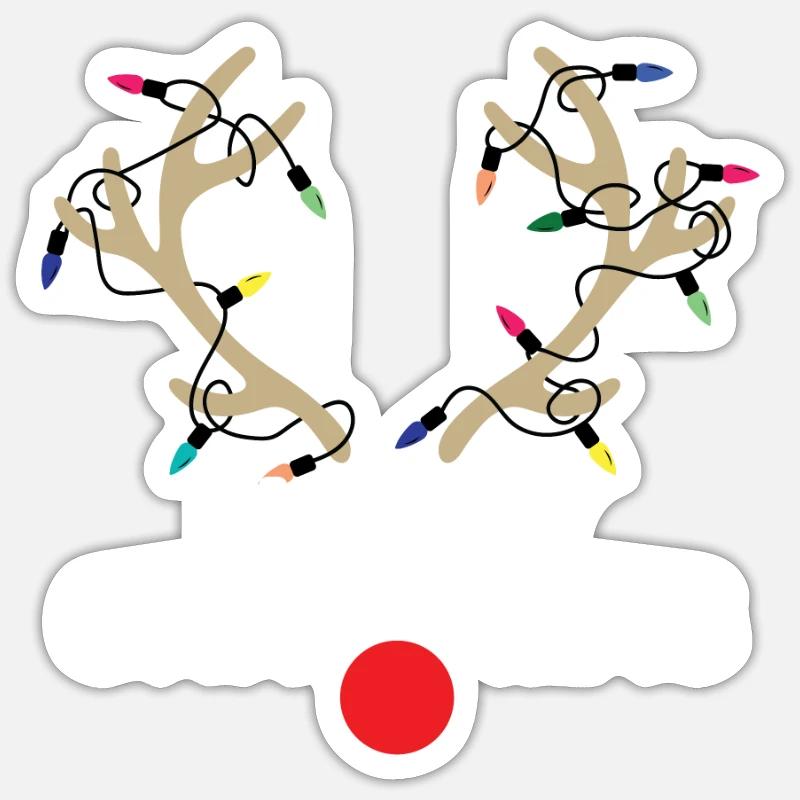 Weihnachten - Sticker Größe S (10 x 10 cm) - Mattweiß