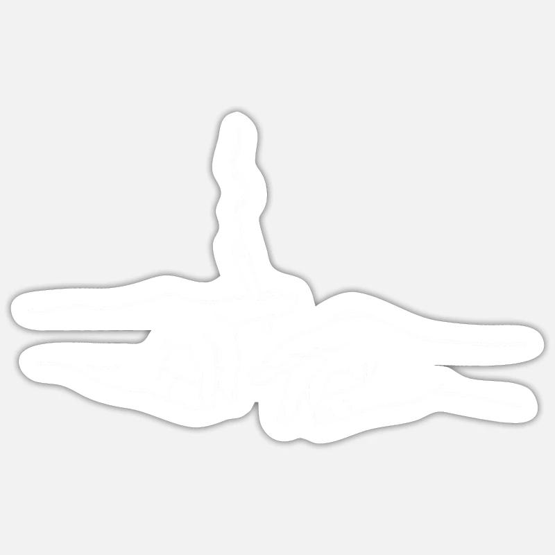 Weed weed marijuana joint - Sticker size S (10 x 10 cm) - white matte