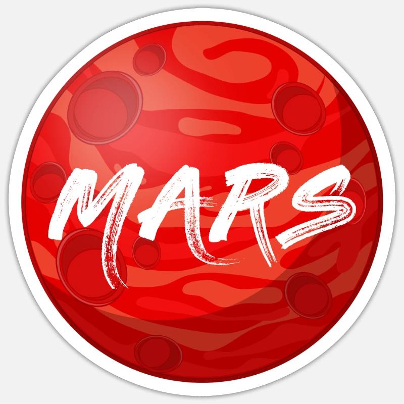 Occupy Mars Sticker size S (10 x 10 cm)