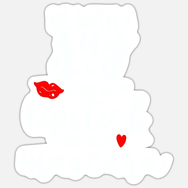 Lustige Sprüche Geschenkidee - Sticker Größe S (10 x 10 cm) - Mattweiß