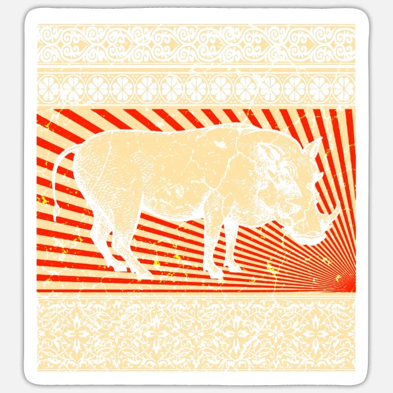Warthog Sticker size S (10 x 10 cm)