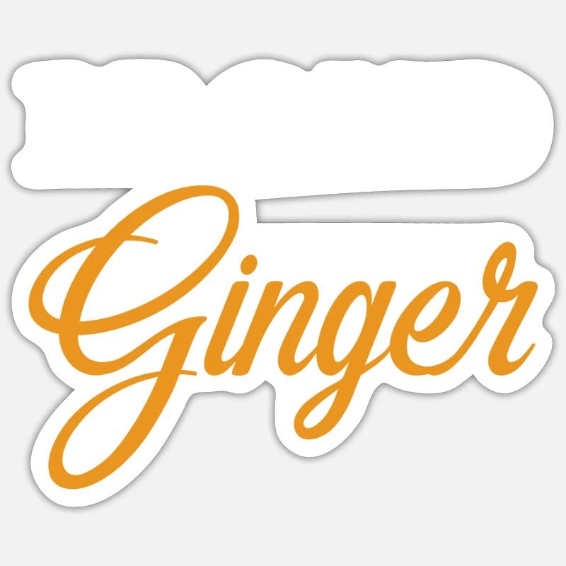 Proud Ginger - Sticker Größe S (10 x 10 cm) - Mattweiß