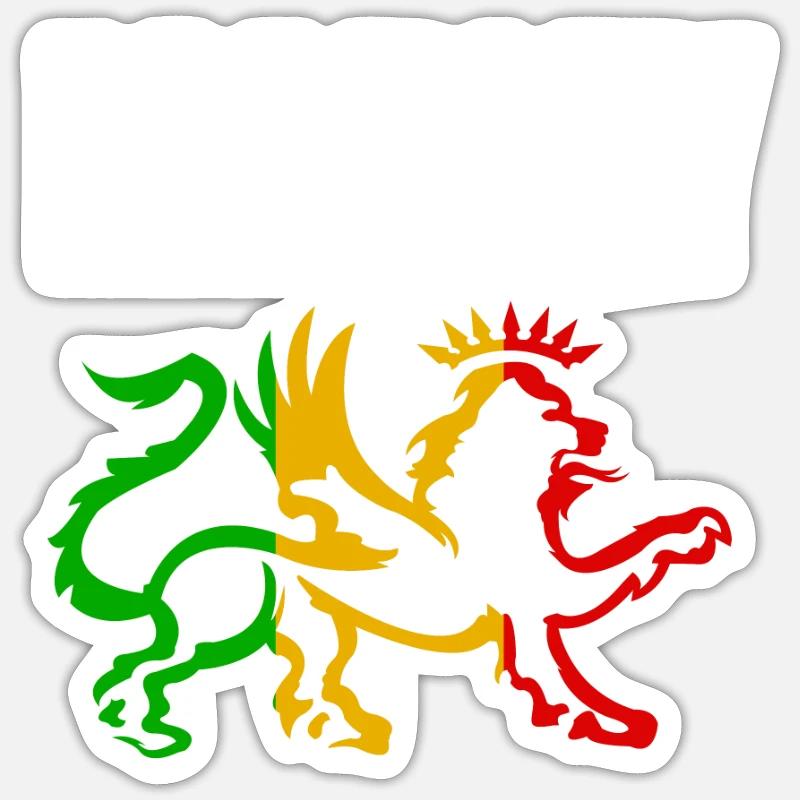 Marley - Sticker størrelse S (10 x 10 cm) - mat hvid