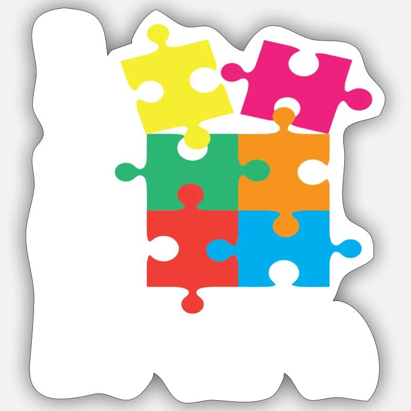 Patchwork dad Sticker size S (10 x 10 cm)