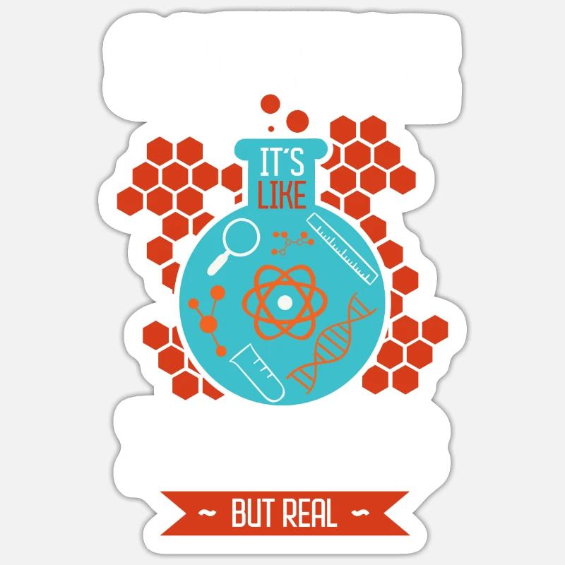 Science Biology Physics Magic Gift - Sticker size S (10 x 10 cm) - white matte