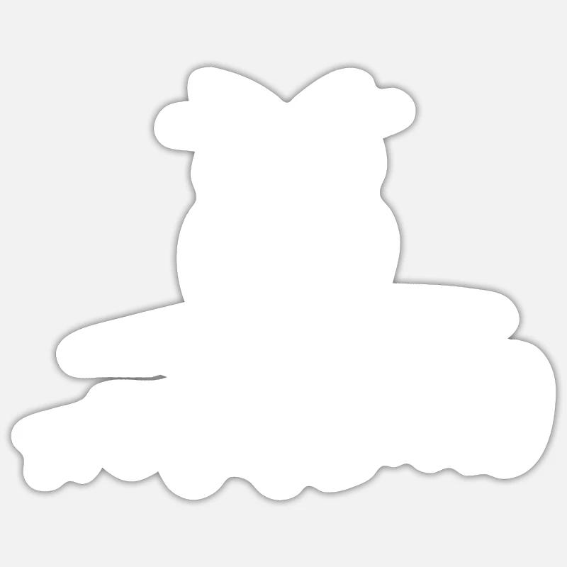 It's OWL Good Vibes Easy Going coole Eule Geschenk Sticker Größe S (10 x 10 cm)