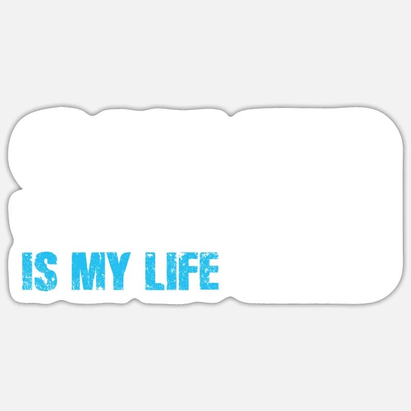 ski - Sticker size S (10 x 10 cm) - white matte