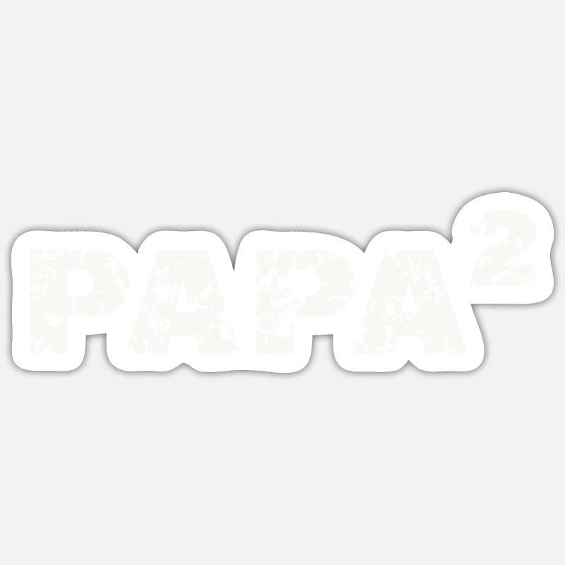 Twin daddy dad high 2 duplex dad Sticker size S (10 x 10 cm)