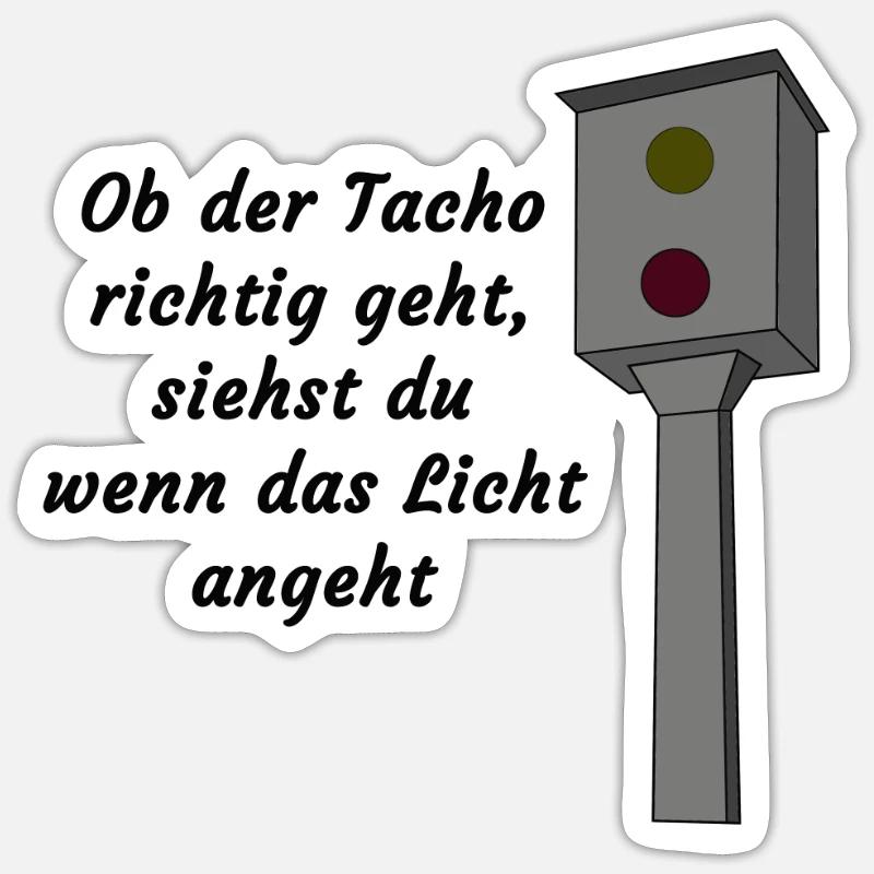 Flash noir Sticker taille S (10 x 10 cm)