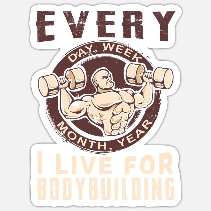 budynek ciało Naklejka rozmiar S (10 x 10 cm)