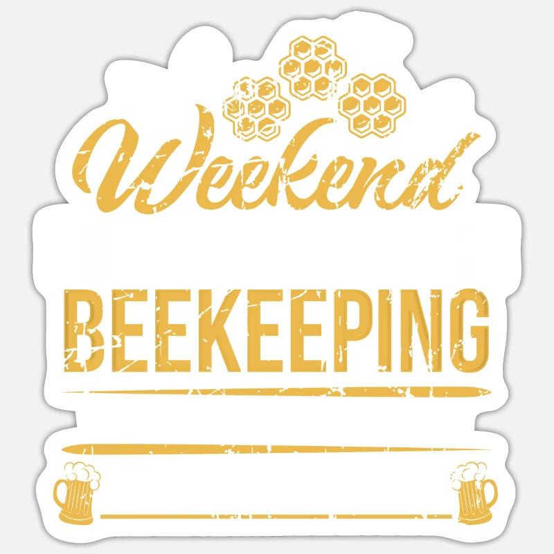Beekeepers - beekeeping - beekeepers - Sticker size S (10 x 10 cm) - white matte