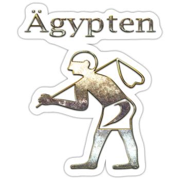 Ägypten 68 - Sticker Größe S (10 x 10 cm) - Mattweiß - Vorne