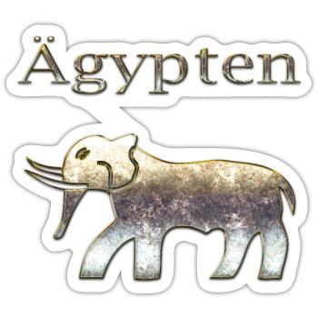 Ägypten 64 - Sticker Größe S (10 x 10 cm) - Mattweiß - Vorne