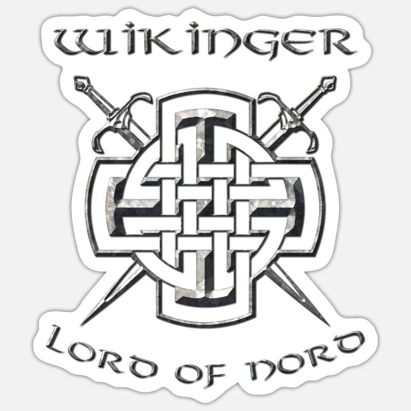 Wikinger 3 - Sticker Größe S (10 x 10 cm) - Mattweiß