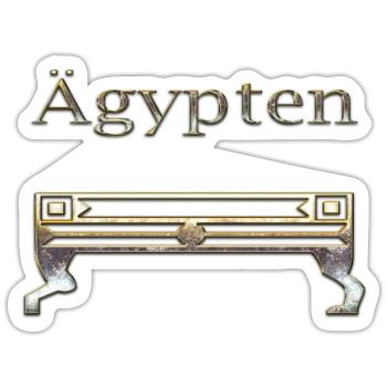 Ägypten 91 - Sticker Größe S (10 x 10 cm) - Mattweiß - Vorne