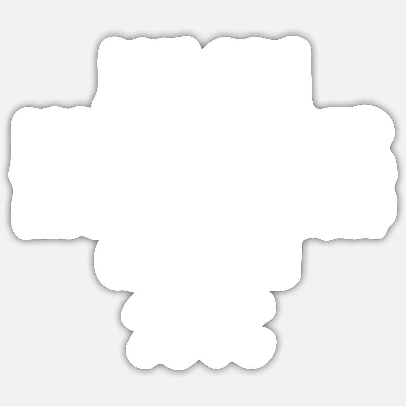 Cadeau de prof de farce mathématicien prof - Sticker taille S (10 x 10 cm) - blanc mat