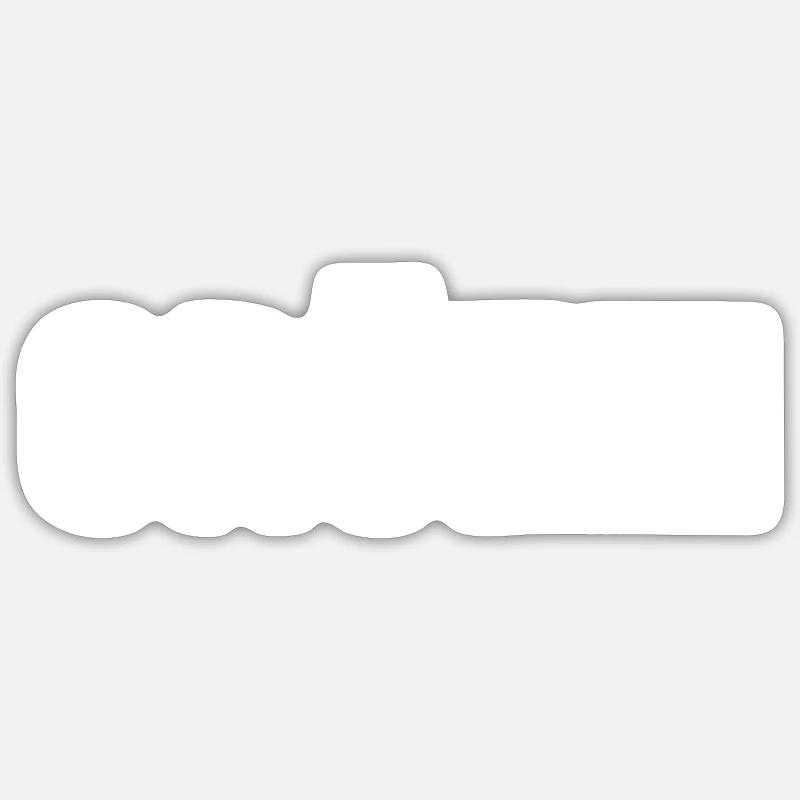 Bonjour - Sticker taille S (10 x 10 cm) - blanc mat