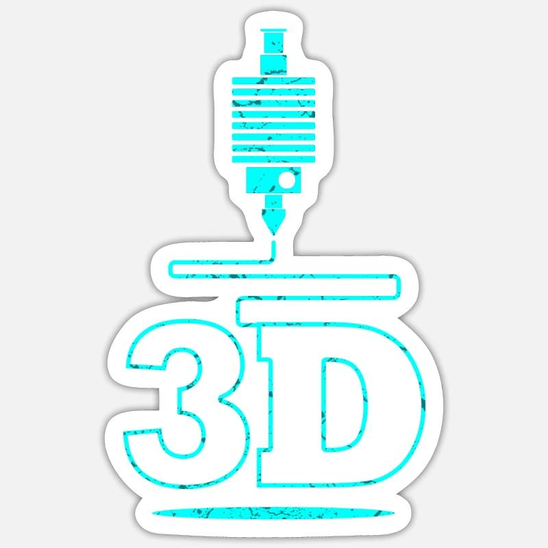 3D Printing Gift 3D Printer Filament Sticker size S (10 x 10 cm)