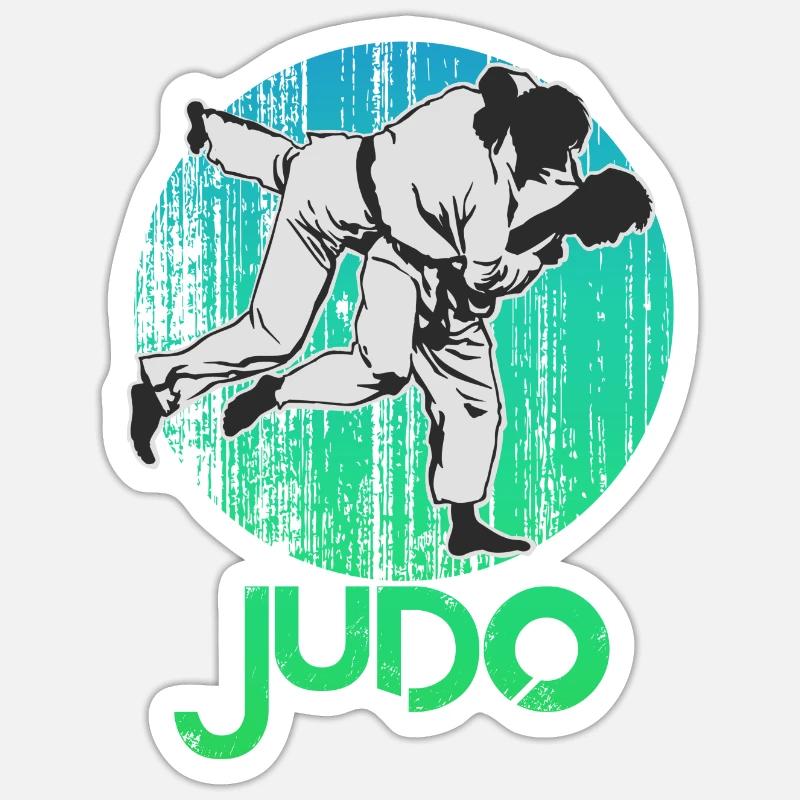 judo graphif Sticker Größe S (10 x 10 cm)