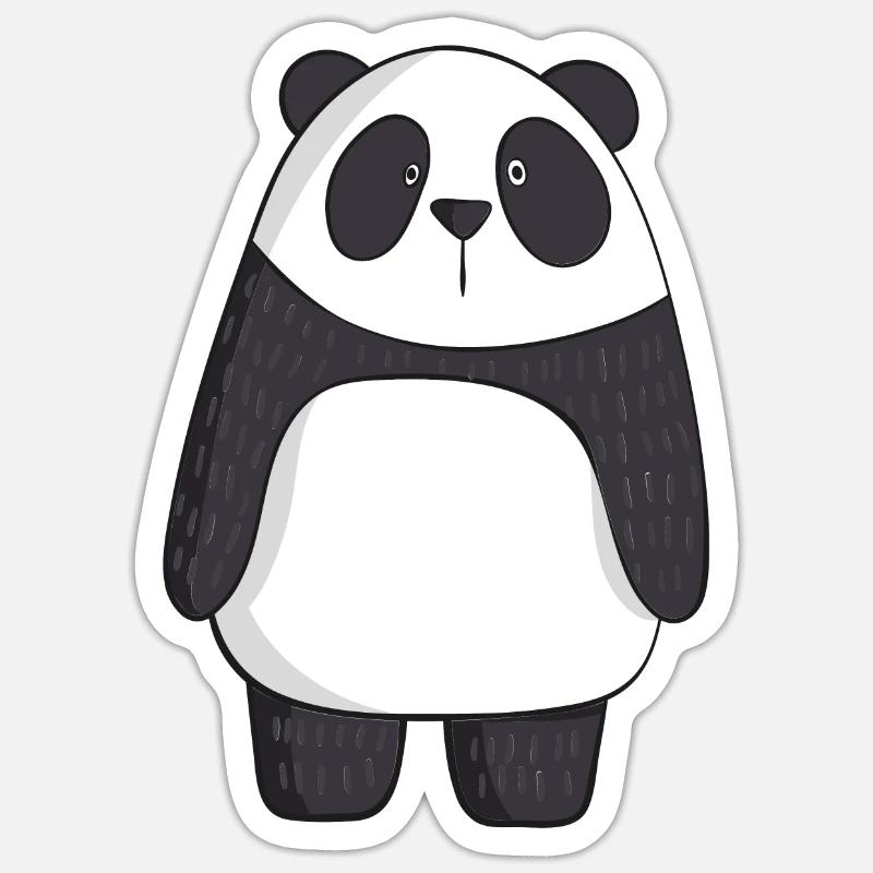 panda - Sticker size S (10 x 10 cm) - white matte