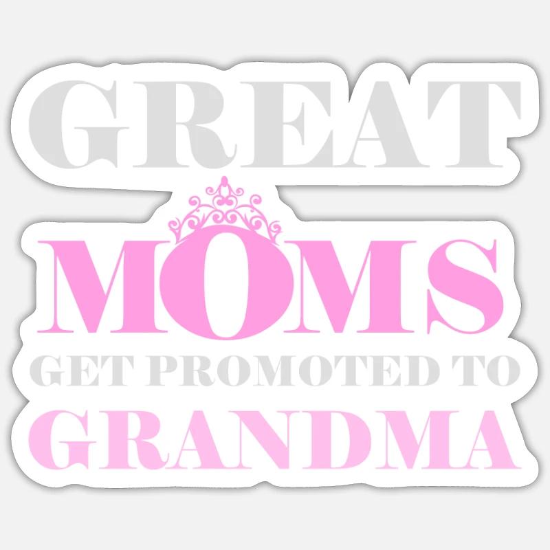 Oma & Grossmutter - Sticker Größe S (10 x 10 cm) - Mattweiß