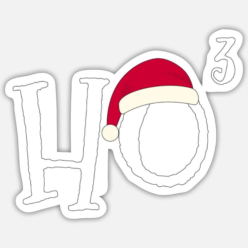 Math Nerd Hohoho Noël Sticker taille S (10 x 10 cm)