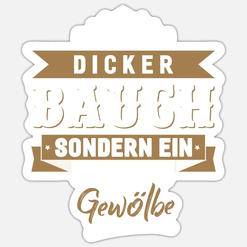 Questa non è una pancia spessa - Sticker formato S (10 x 10 cm) - bianco opaco